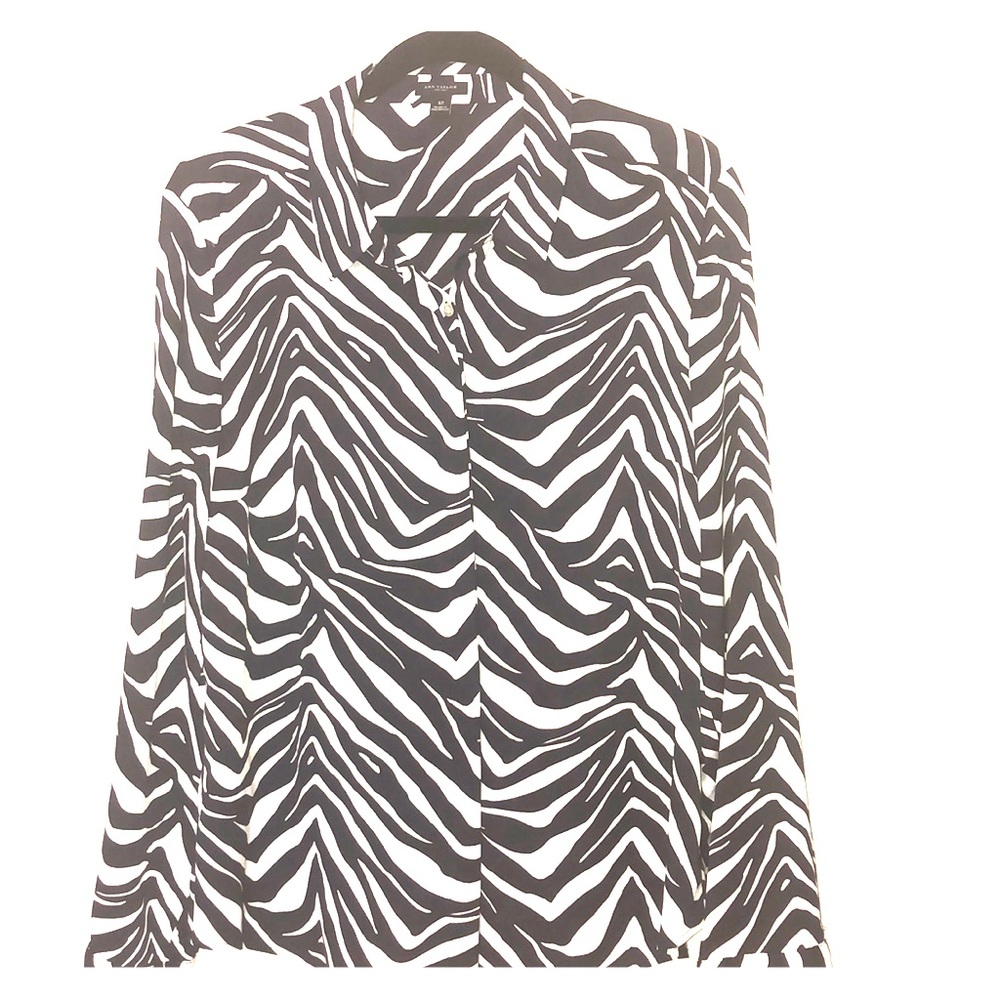 Ann Taylor Zebra Print Blouse